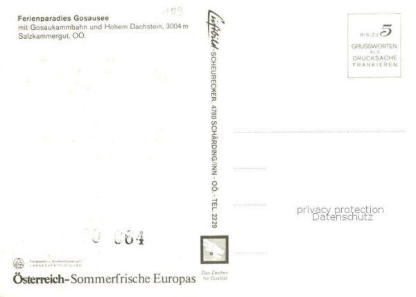 Seilbahn Cable-Car Telepherique Gosaukammbahn – Bild 2