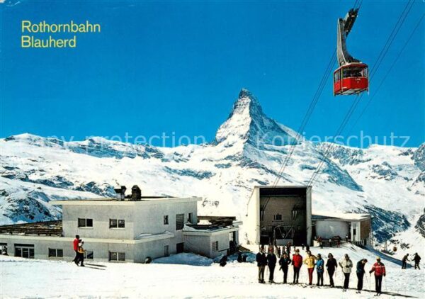 Seilbahn Cable-Car Telepherique Rothornbahn Blauherd Zermatt