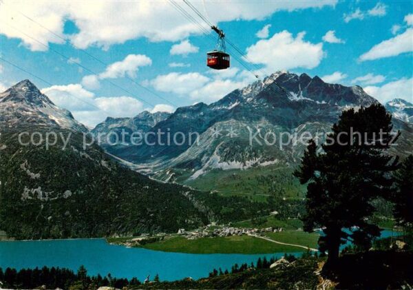 Seilbahn Cable-Car Telepherique Corvatsch Silvaplana Oberrengadin