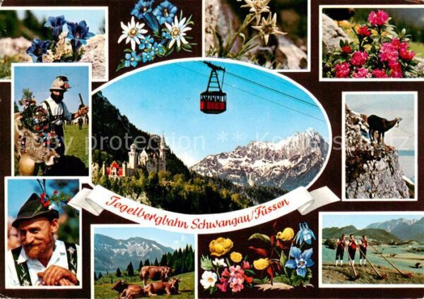 Seilbahn Cable-Car Telepherique Tegelbergbahn Schwangau Fuessen