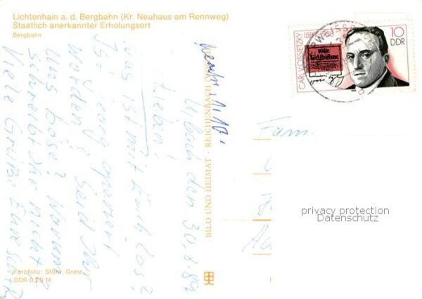 Zahnradbahn Rack Railway-- Lichtenhain a. d. Bergbahn – Bild 2