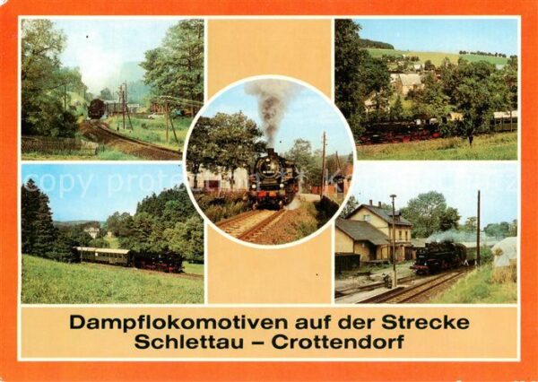 Eisenbahn Railway Chemin de Fer Dampflokomotiven Schlettau-Crottendorf