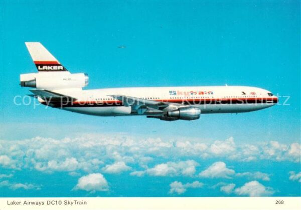 Flugzeuge Zivil Laker Airways DC10 SkyTrain Wing Span 155 4
