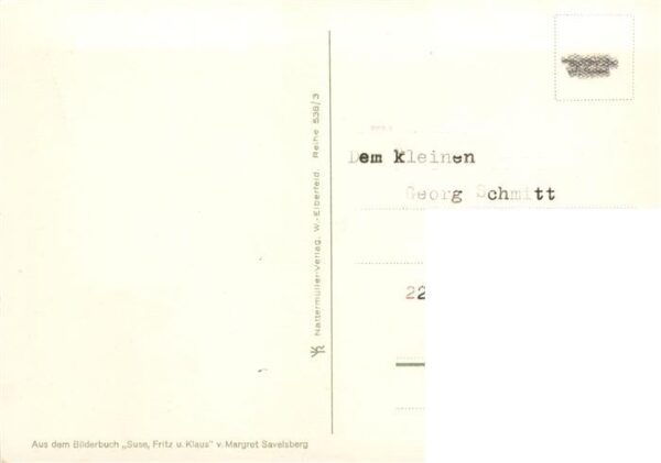 Kinder Child Enfants Maeusejagt M.S. Suse Fritz und Klaus  Margret Savelsberg Hu – Bild 2