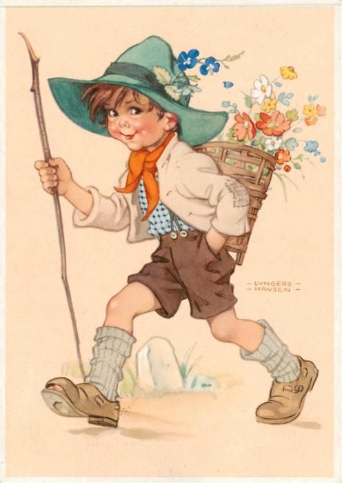 Kinder Child Enfants Junge Wanderer LVNGERS HAVSEN