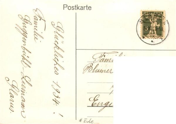 Scherenschnitt Schattenbildkarte Eule – Bild 2