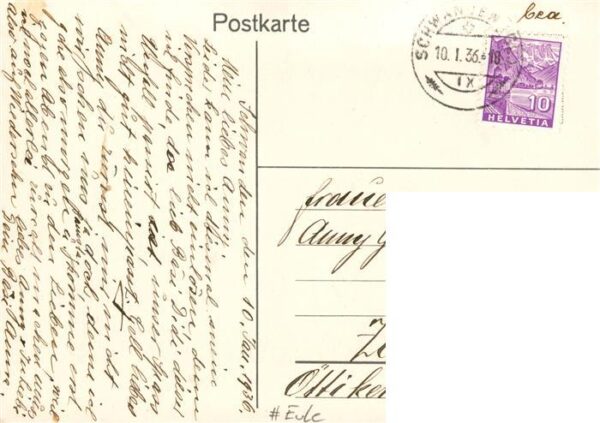 Scherenschnitt Schattenbildkarte Eule – Bild 2