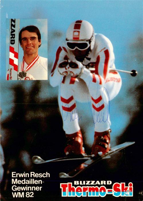Ski-Flugschanze Erwin Resch Gewinner WM 82 Thermo-Ski