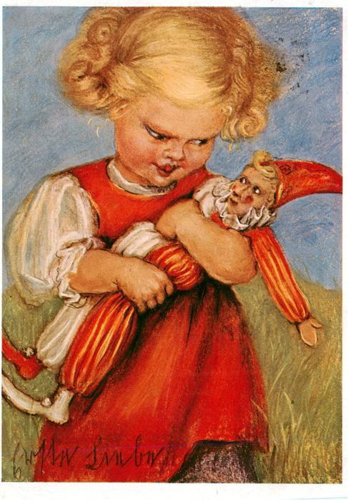 Spoetl Maria Kuenstlerkarte Nr. 398 Erste Liebe