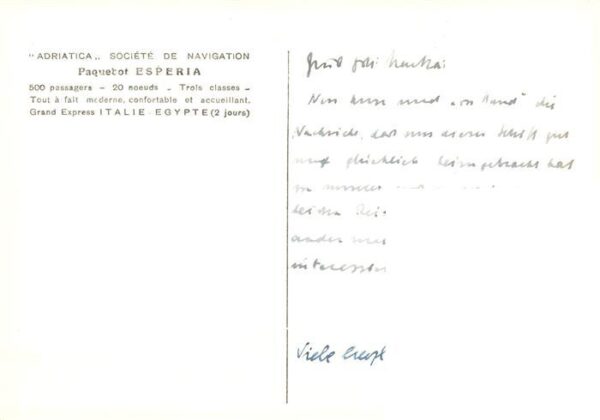 Dampfer Binnenschifffahrt Adriatica Paquerot Esperia – Bild 2