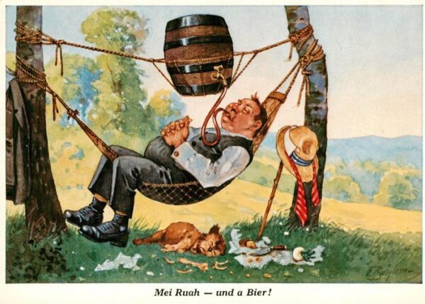 Bier Beer Biere Mei Ruah und a Bier Emil Kohn