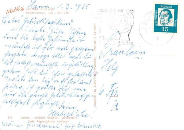 Mecki Nr. Nr.337 Gebrueder Diehl Hoer zu Nichs geht ueber einen guten zug – Bild 2