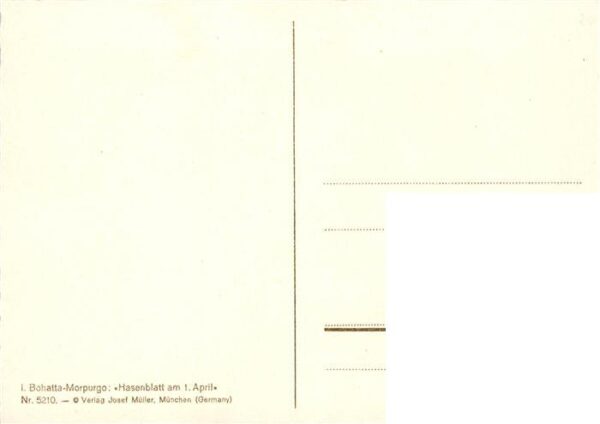 Vermenschlicht Hasenbalatt Bohatta Morpurgo Hasen Kaffetrinken – Bild 2