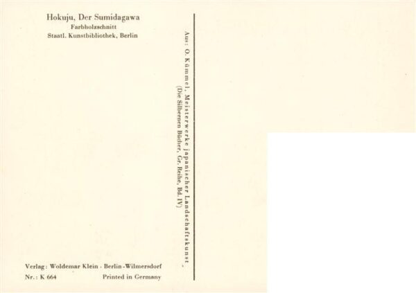 Kuenstlerkarte Hokuju Der Sumidagawa Japan – Bild 2