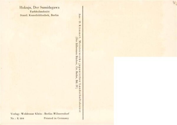 Kuenstlerkarte Hokuju Der Sumidagawa Japan – Bild 2