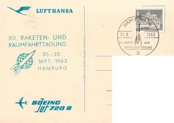 Flugzeuge Zivil Lufthansa Boeing Jet 720 B – Bild 2