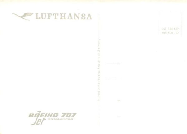 Flugzeuge Zivil Lufthansa Boeing 707 Jet International – Bild 2