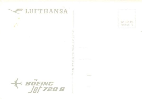Flugzeuge Zivil Lufthansa Boeing Jet 720 B – Bild 2