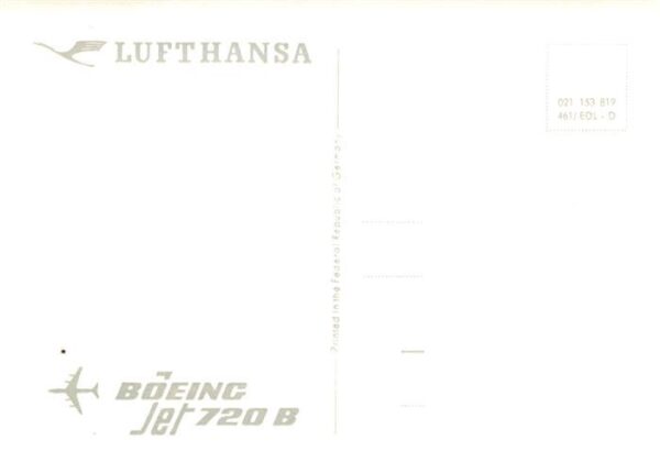 Flugzeuge Zivil Lufthansa Boeing Jet 720 B – Bild 2