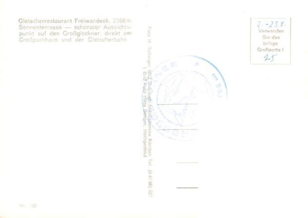 Gletscher Gletscher-Restourant Freiwandeck – Bild 2