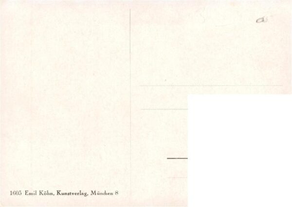 Kuenstlerkarte E.Dicht  Nr. 1605 Emil Koehn – Bild 2