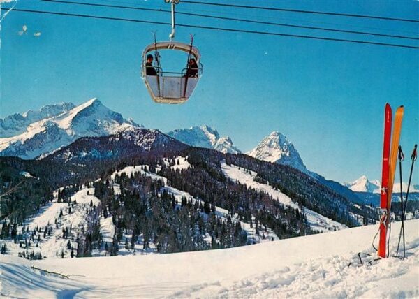Seilbahn Cable-Car Telepherique Eckbauerbahn Zugspitzgruppe