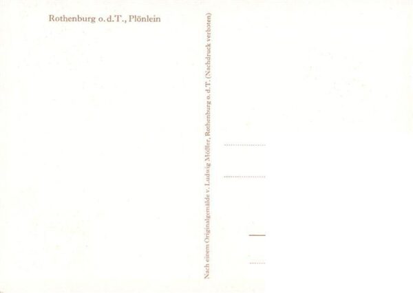 Moessler Ludwig Moessler Ludwig Rothenburg Ploenlein – Bild 2