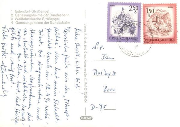 Judendorf-Strassengel Genesungsheime der Bundesbahn Wallfahrtskirche Strassengel – Bild 2