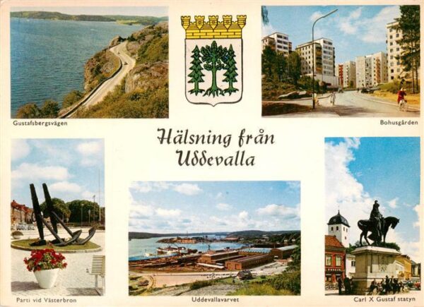Uddevalla Sweden Gustafsbergsvaegen Bohusgarden Parti vid Vasterbron Uddevallava
