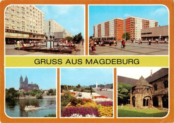 Magdeburg Karl-Marx-Strasse Julius-Bremer-Strasse Dom Promenade der Voelkerfreun