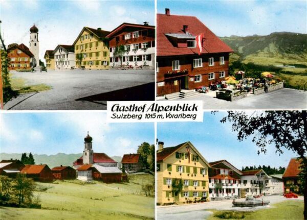 Sulzberg Vorarlberg AT Gasthof Alpenblick Motiv mit Kirche