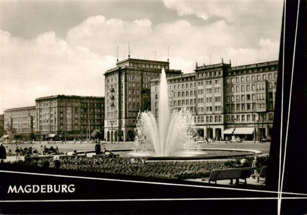 Magdeburg Wilhelm-Pieck-Allee Springbrunnen