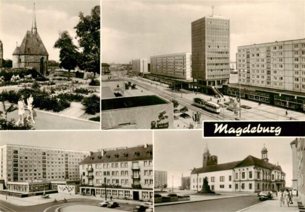 Magdeburg Magdalenenkapelle Karl-Marx-Strasse Alter Markt Rathaus