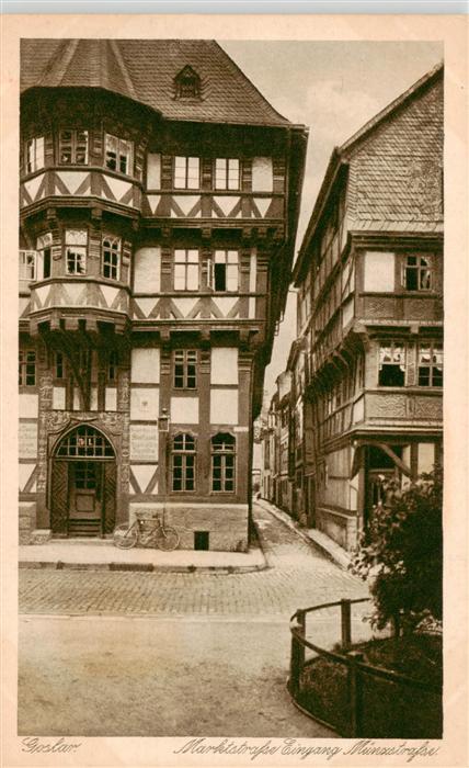 Goslar Marktstrasse Eingang Muenzstrasse