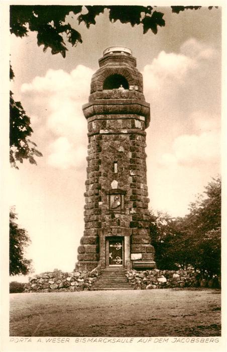 Porta Westfalica Bismarksaeule auf dem Jacobsberg
