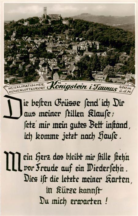 Koenigstein  Taunus Panorama mit Schloss