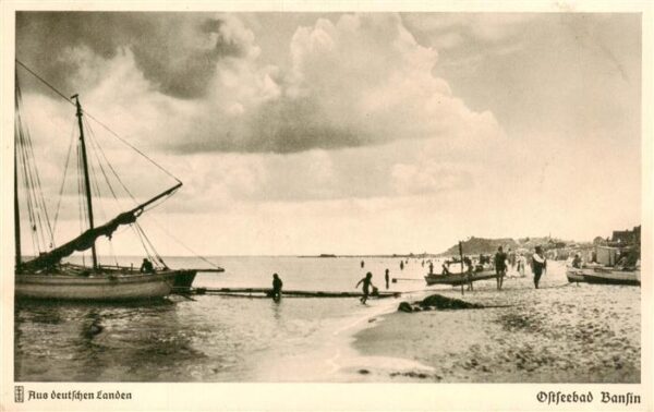Bansin Ostseebad Strandpartie Fischerboot