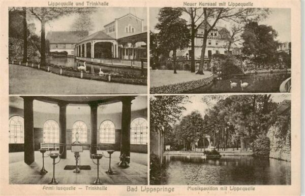 Bad Lippspringe Lippequelle Neuer Kursaal Arminiusquelle Trinkhalle Musikpavillo