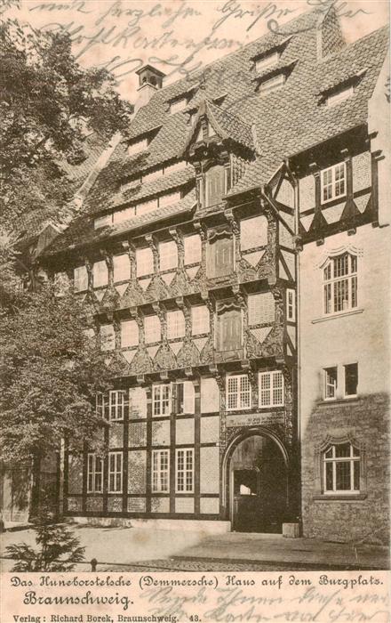 Braunschweig Das Huneborstelsche Haus auf dem Burgplatz