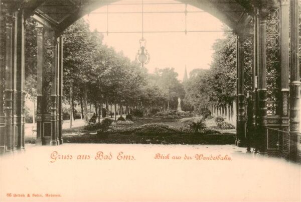 Bad Ems Lahn Blick aus der Wandelbahn