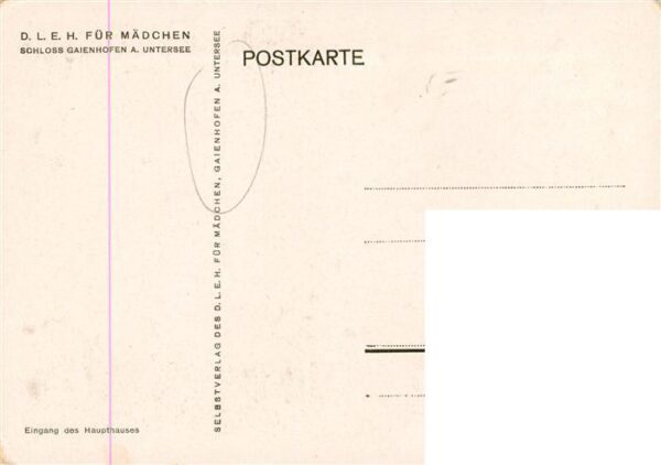 Gaienhofen Schloss Gaienhofen am Untersee Eingang des Haupthauses – Bild 2