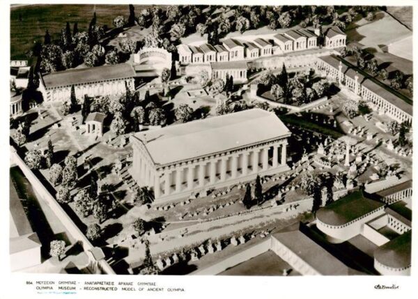 Olympia  Olimpia Greece Museum Reconstructed Model of ancient Olympia
