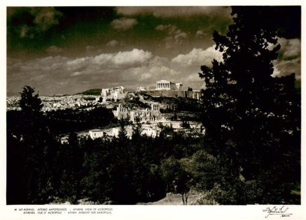Athens Athen Vue of Acropole