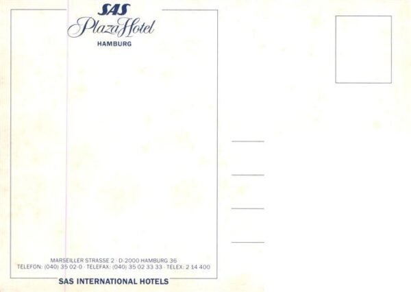 Hamburg SAS Plaza Hotel – Bild 2