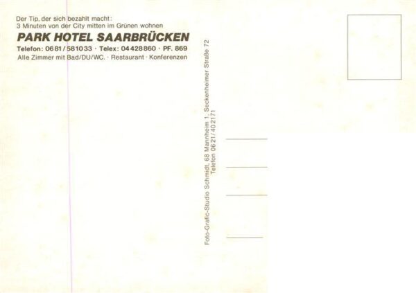 Saarbruecken Park Hotel am Deutsch-Franzoesischen Garten – Bild 2