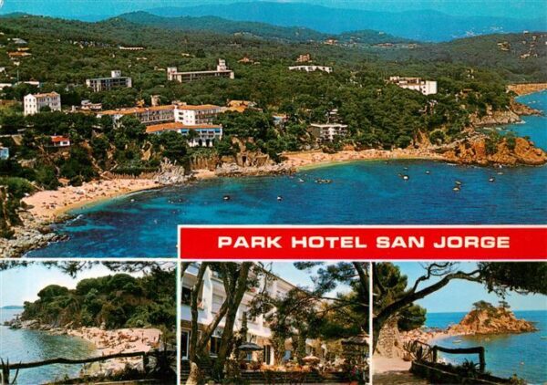 Playa de Aro Cataluna ES Fliegeraufnahme Park Hotel San Jorge Panorama
