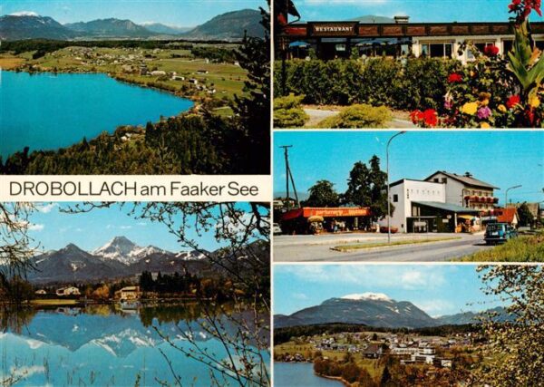 Drobollach Faaker See Kaernten AT Panorama Restaurant Ortspartien