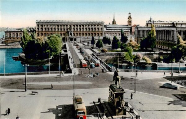 Stockholm Kungl Slottet och Norrbro