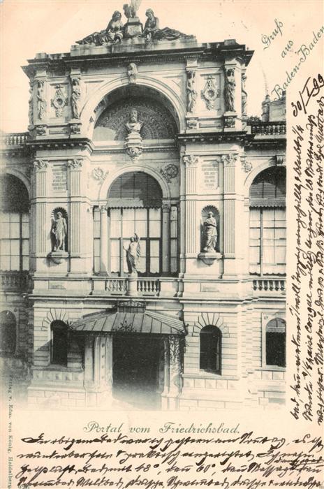 Baden-Baden Portal vom Friedrichsbad