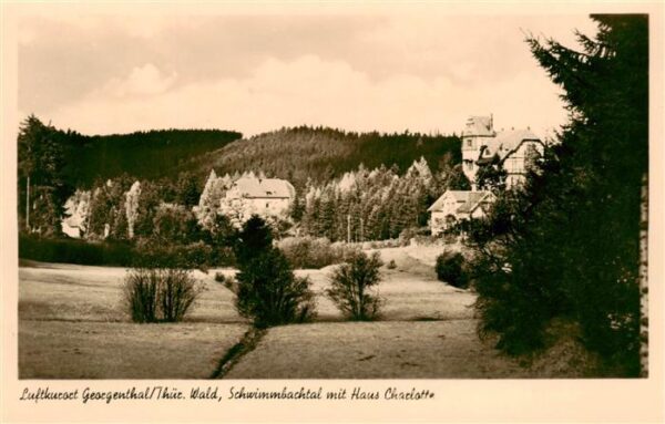 Georgenthal Gotha Schwimmbachtal mit Haus Charlotte